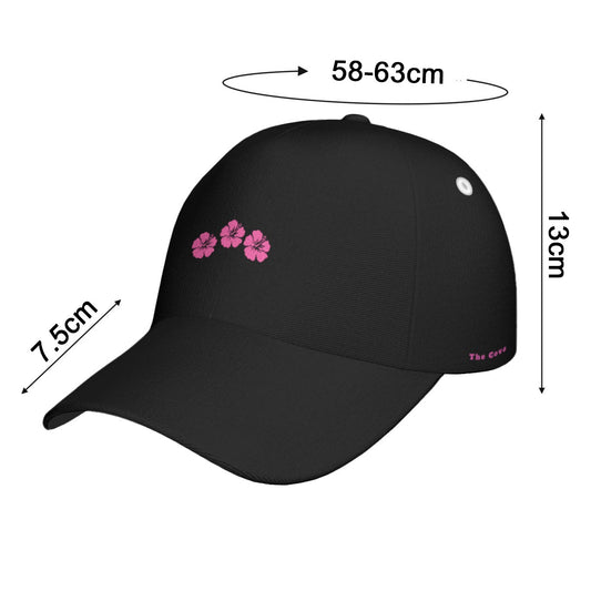 Midnight Blossom Peaked Cap