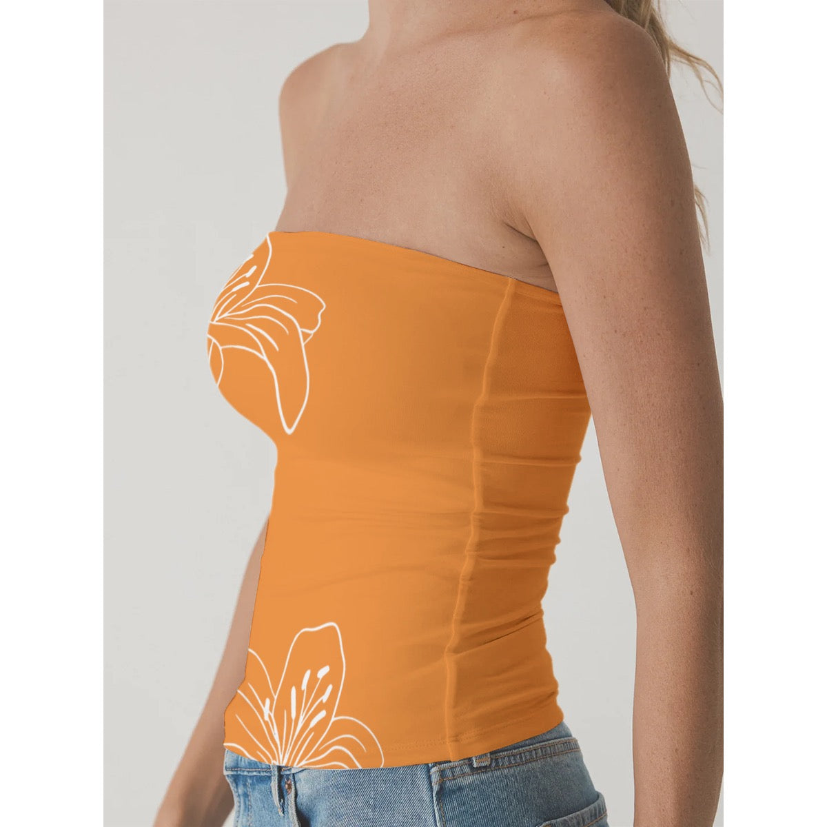 Citrus Blossom Tube Top